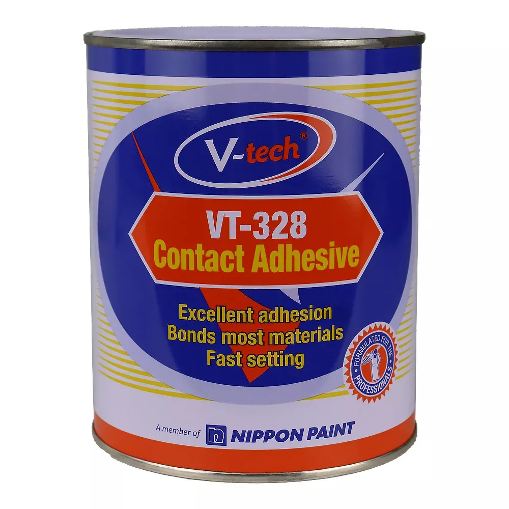 V‑TECH Contact Adhesive VT-328 1L Multi‑Surface Bonding Glue Durable Strong