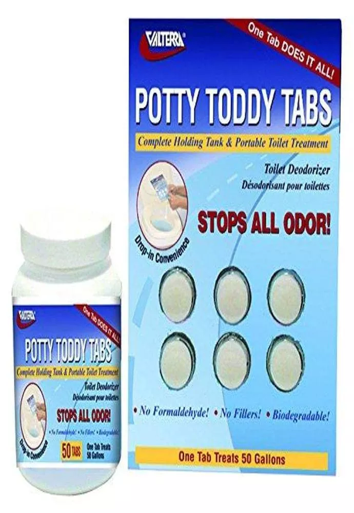 Valterra Q5004 Potty Toddy Tab – (50 Per Bottle)