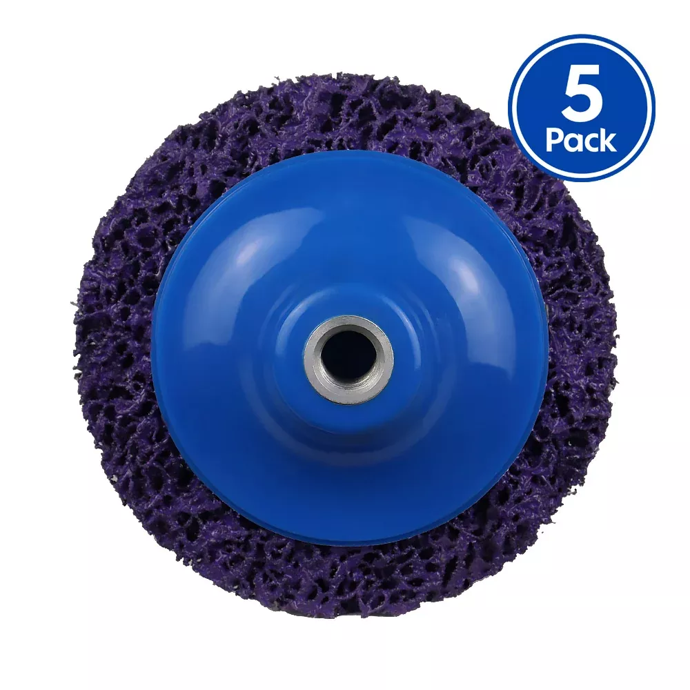 VELOCITY XT Cleanstrip Back Up Pad 125mm Mounted To 14mm x 5 Pack