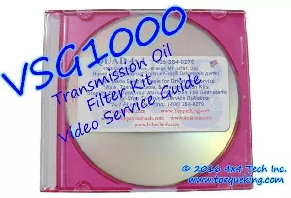 VSG1000 Oil Filter Kit DVD Video