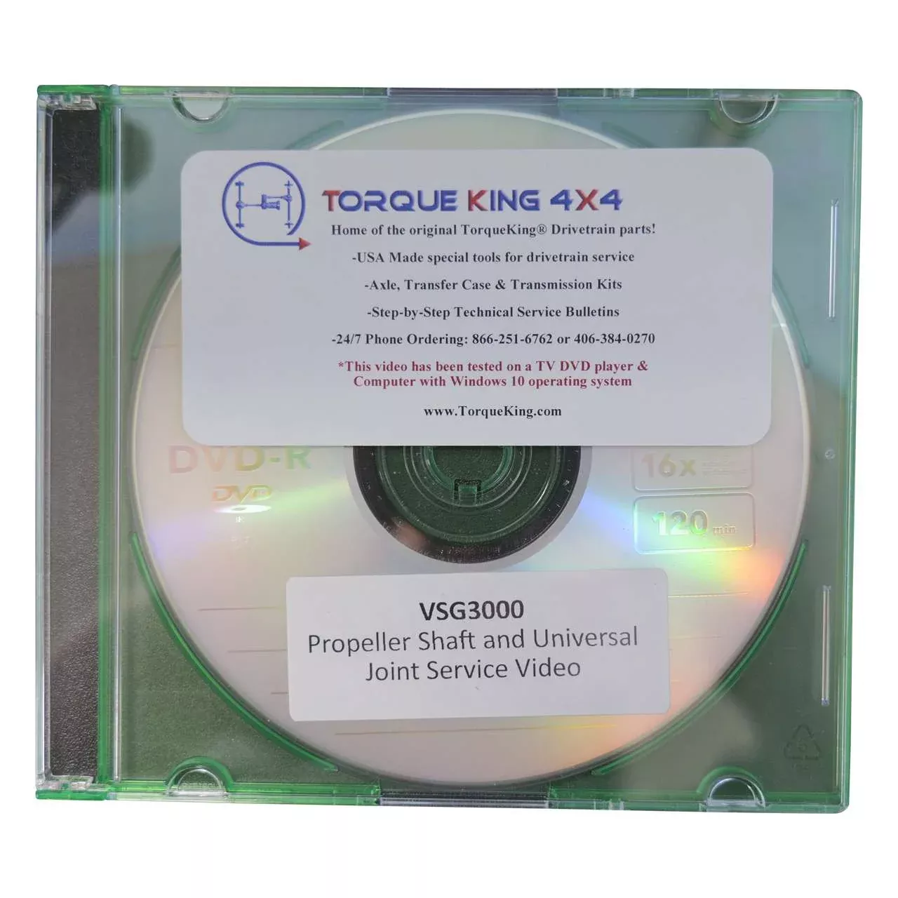 VSG3000 Propeller Shaft and Universal Joint Service DVD Video
