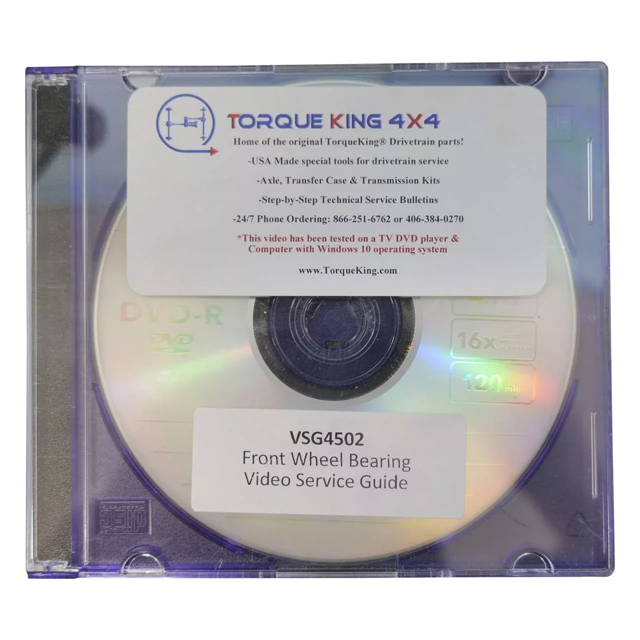 VSG4502 Front Wheel Bearing Service DVD Video