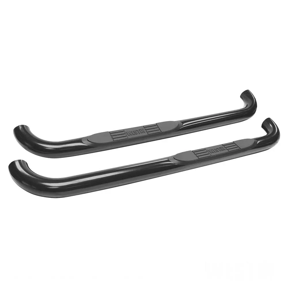 Westin 23-2115 E-Series 3 Round Nerf Bars Fits 1998-2011 Ranger Supercab 1998-2010 B-Series Pickup Extra Cab 2Door Black Pair