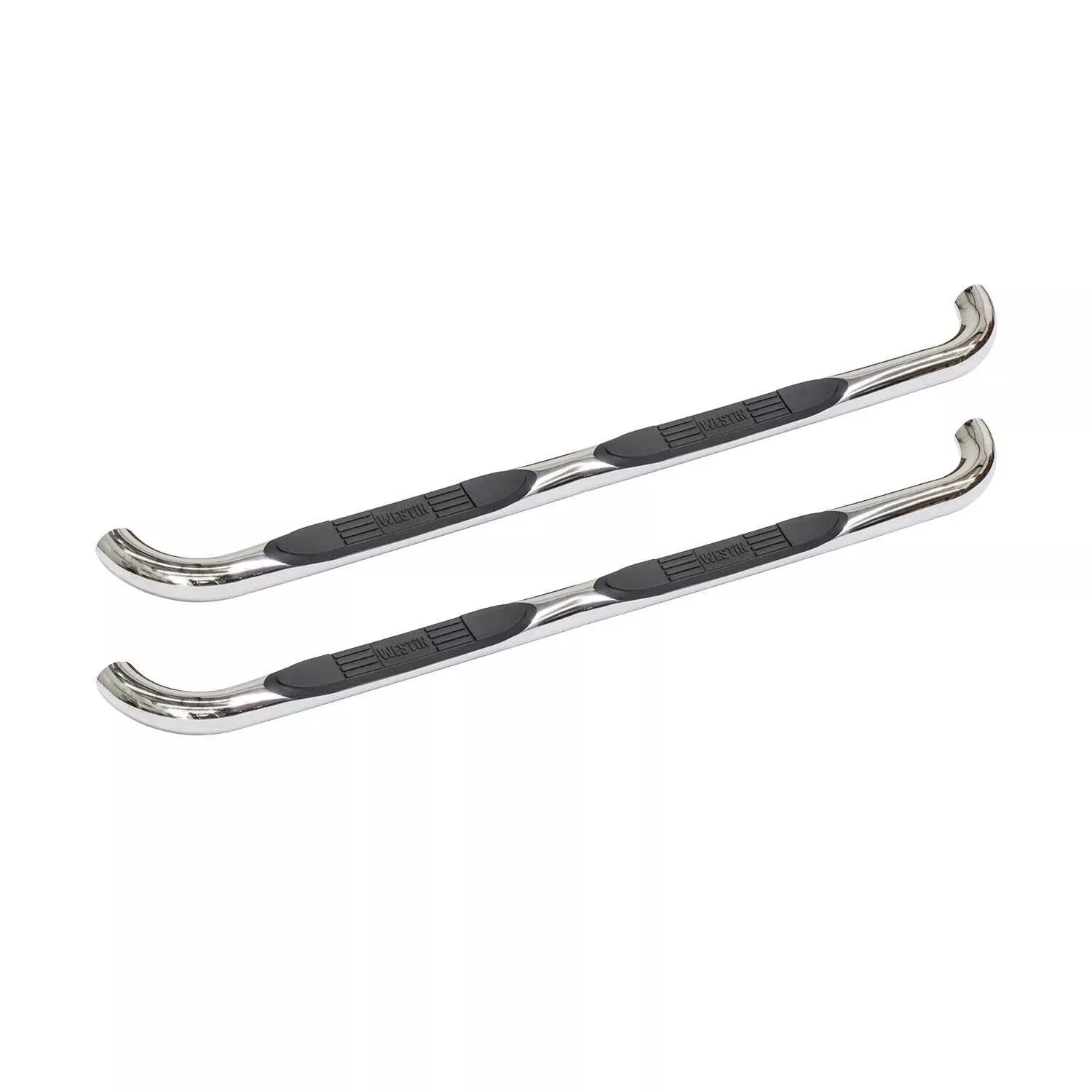 Westin 23-2400 E-Series 3 Round Nerf Bars Fits 2004-2006 Tundra Double Cab Polished Pair