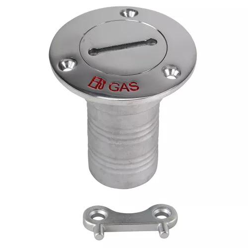 Whitecap Hose Deck Fill 1-1/2" Hose - Gas, Deck Fill Fitting, Marine Deck Fill