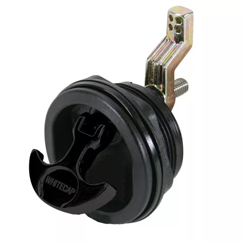 Whitecap Industries Marine Boat T-Handle Latch Nylon Non-Locking Black/Black