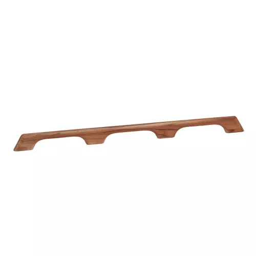 Whitecap Teak Handrail - 3 Loops - 33"L Wood Handrail, Boat Grab Rail