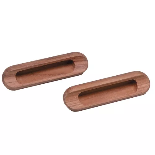 Whitecap Teak Oblong Drawer Pull - 4-1/16"L - 2 Pack