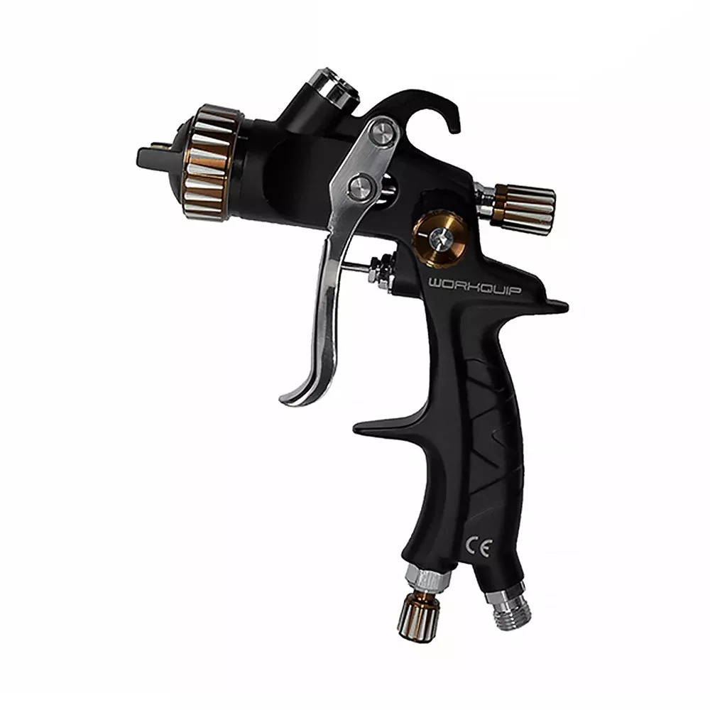 WORKQUIP X1 Gravity Spray Gun 1.8mm Fully Serviceable + 600ml Pot WX-102G