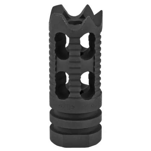 Yankee Hill Machine Co Phantom Muzzle Brake, Aggressive/Toothed, 1/2X28, Fits AR Rifles, Black Finish YHM-28-5M1