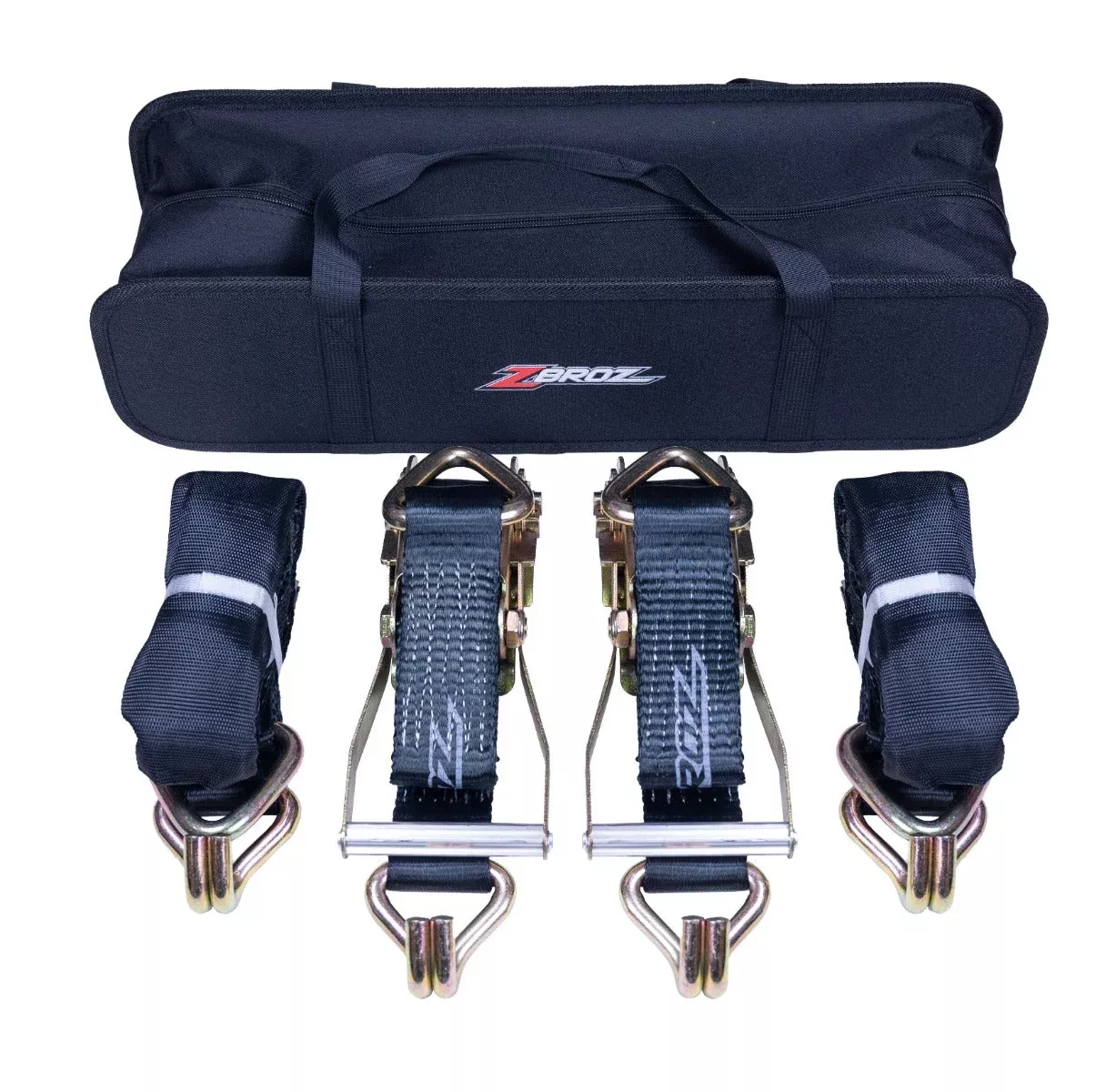 ZBROZ 2″ RATCHET STRAPS WITH STORAGE BAG