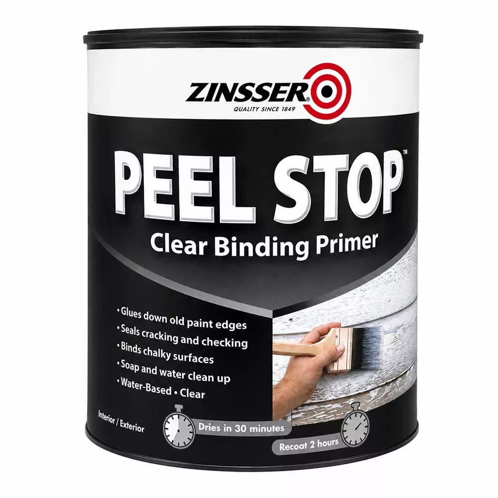 ZINSSER Peel Stop Clear Binding Sealer 4L Peeling Paint Primer